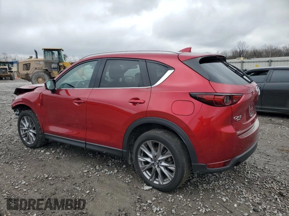 2021 Mazda CX-5 Grand Touring Reserve with VIN JM3KFBAY5M0313517, listed as a Copart auction lot 42815805 with 34,028 mi miles and Salvage Title. Bid and sale history available at carsss.com. Image 2.