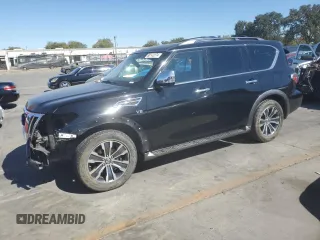 2019 Nissan Armada SL with VIN JN8AY2ND6K9090388, listed as a Copart auction lot 68142274 with 98,736 mi miles and Salvage Title. Bid and sale history available at carsss.com. Image 1.
