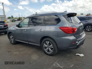 2019 Nissan Pathfinder SV with VIN 5N1DR2MM7KC593207, listed as a Copart auction lot 54611035 with 71,495 mi miles and Salvage Title. Bid and sale history available at carsss.com. Image 2.