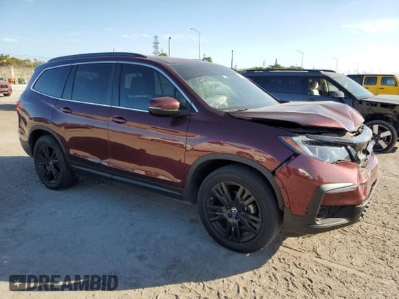 2022 Honda Pilot Special Edition with VIN 5FNYF5H20NB021685, listed as a Copart auction lot 84008804 with Not Provided miles and Salvage Title. Bid and sale history available at DreamBid. Image 4.