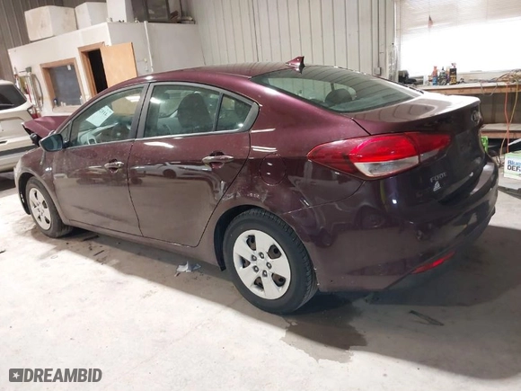 2017 Kia Forte LX with VIN 3KPFK4A78HE129551, listed as a IAAI auction lot 41926331 with 124,285 mi miles. Bid and sale history available at carsss.com. Image 3.