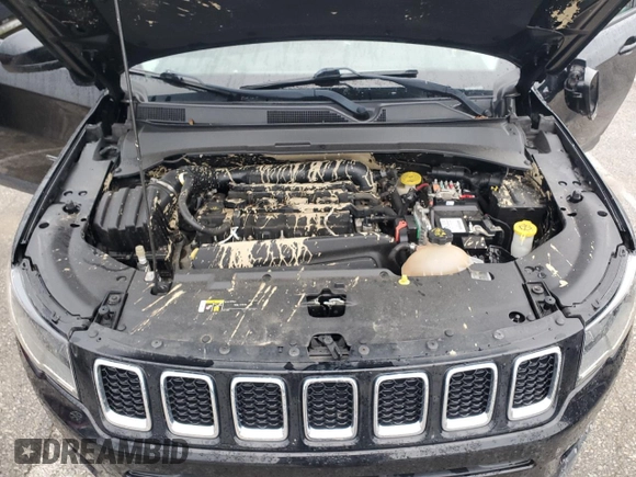 2018 Jeep Compass Altitude with VIN 3C4NJDBB7JT355356, listed as a Copart auction lot 60086775 with 88,790 mi miles and Salvage title. Bid and sale history available at DreamBid. Image 12.