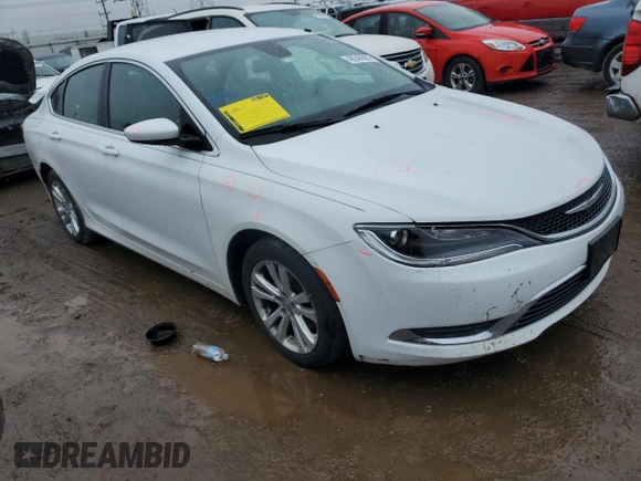 2015 Chrysler 200 Limited with VIN 1C3CCCAB0FN547730, listed as a Copart auction lot 48246985 with 107,458 mi miles and Salvage Title. Bid and sale history available at carsss.com. Image 4.