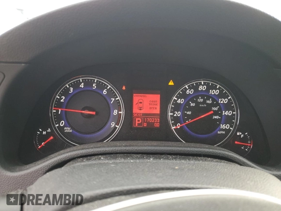 2007 Infiniti G35 Journey with VIN JNKBV61E67M701960, listed as a Copart auction lot 79696094 with 170,233 mi miles and Salvage Title. Bid and sale history available at DreamBid. Image 9.