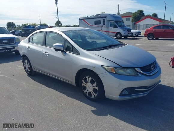 2014 Honda Civic Hybrid with VIN 19XFB4F23EE001744, listed as a IAAI auction lot 41261440 with 196,201 mi miles. Bid and sale history available at carsss.com. Image 1.