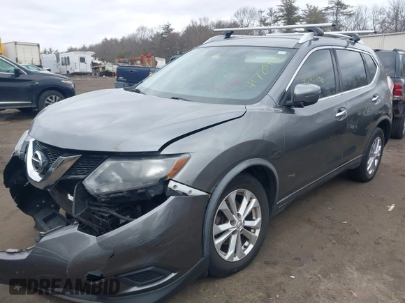 2016 Nissan Rogue SV with VIN KNMAT2MV6GP695258, listed as a IAAI auction lot 41720496 with 148,149 mi miles and . Bid and sale history available at carsss.com. Image 17.