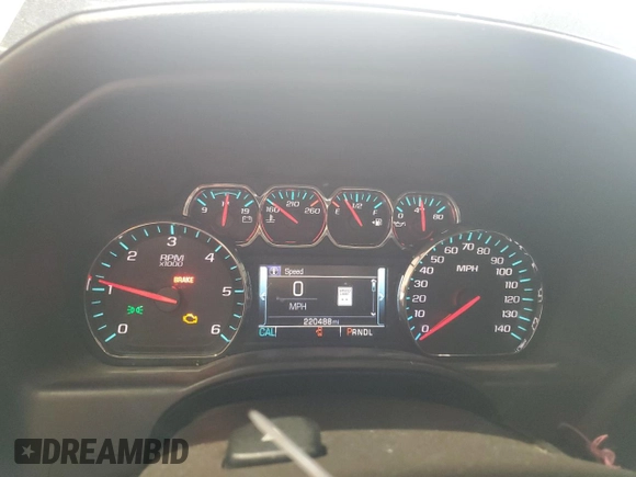2017 Chevrolet Silverado 1500 LTZ with VIN 3GCPCSEC9HG339738, listed as a Copart auction lot 53599595 with 220,488 mi miles and Salvage Title. Bid and sale history available at DreamBid. Image 9.