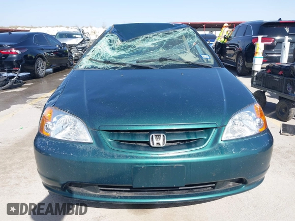 2001 Honda Civic LX with VIN 1HGEM21551L111533, listed as a IAAI auction lot 41801139 with 253,497 mi miles. Bid and sale history available at carsss.com. Image 12.