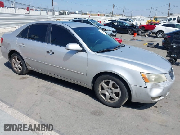 2006 Hyundai Sonata GLS with VIN 5NPEU46F46H097339, listed as a IAAI auction lot 42150865 with 221,711 mi miles and . Bid and sale history available at DreamBid. Image 1.