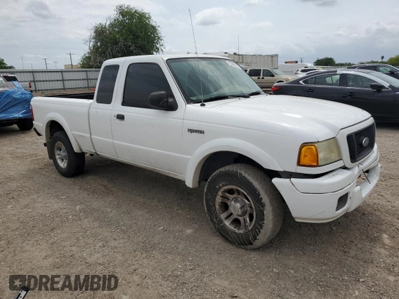 2005 Ford Ranger XLT with VIN 1FTYR44E85PA26625, listed as a Copart auction lot 53986225 with 125,897 mi miles and Clean Title. Bid and sale history available at DreamBid. Image 4.