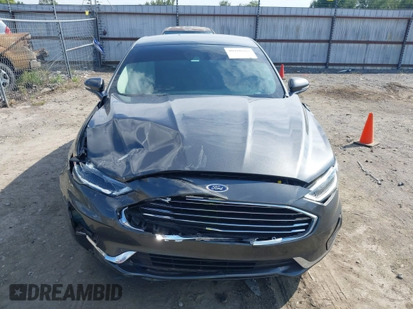 2019 Ford Fusion SEL with VIN 3FA6P0CD7KR159644, listed as a IAAI auction lot 40280287 with 57,329 mi miles. Bid and sale history available at carsss.com. Image 12.