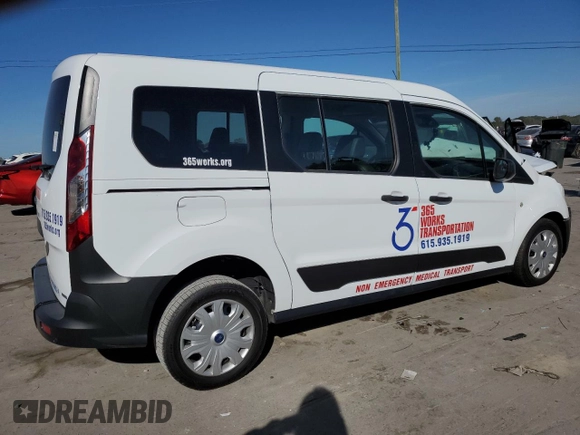 2022 Ford Transit Connect XL with VIN NM0GE9E20N1535746, listed as a Copart auction lot 76093074 with 65,370 mi miles and Salvage title. Bid and sale history available at DreamBid. Image 3.