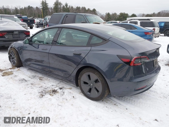2023 Tesla Model 3 Long Range with VIN 5YJ3E1EBXPF708122, listed as a IAAI auction lot 41185314 with 27,765 mi miles and . Bid and sale history available at DreamBid. Image 3.