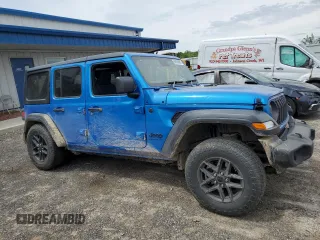 2024 Jeep Wrangler Sport с VIN 1C4PJXKN6RW235459, выставлен на аукционе Copart как лот 56634585 с пробегом 24 252 миль миль и Списание • Salvage title. История ставок и продаж доступна на DreamBid. Изображение 1.
