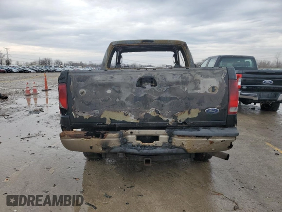 2005 Ford F-250 XL with VIN 1FTSX21595ED01743, listed as a Copart auction lot 47856865 with Not provided miles and Salvage title. Bid and sale history available at DreamBid. Image 6.