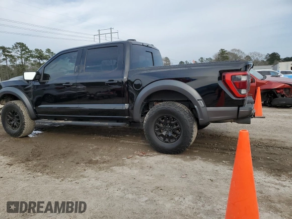 2021 Ford F-150 Raptor with VIN 1FTFW1RG9MFC19427, listed as a Copart auction lot 47066265 with 35,943 mi miles and Salvage Title. Bid and sale history available at carsss.com. Image 2.