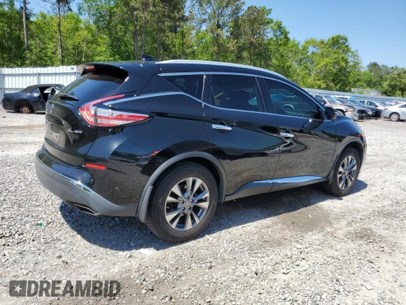 2016 Nissan Murano SL with VIN 5N1AZ2MH5GN150152, listed as a Copart auction lot 52939715 with 136,043 mi miles and Salvage title. Bid and sale history available at DreamBid. Image 3.