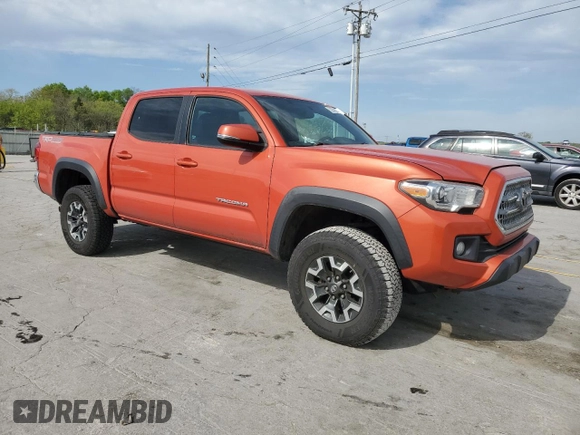 2017 Toyota Tacoma SR5 with VIN 3TMCZ5AN7HM060246, listed as a Copart auction lot 52580665 with 107,292 mi miles and Salvage Title. Bid and sale history available at carsss.com. Image 4.
