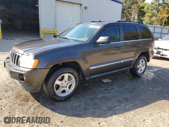 2006 Jeep Grand Cherokee Limited with VIN 1J4HS58N76C136007, listed as a Copart auction lot 77489034 with 117,023 mi miles and Salvage title. Bid and sale history available at DreamBid. Image 1.