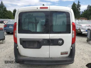 2016 Ram ProMaster City Cargo Tradesman with VIN ZFBERFAT5G6B63554, listed as a Copart auction lot 61101405 with 128,170 mi miles and Salvage title. Bid and sale history available at DreamBid. Image 6.