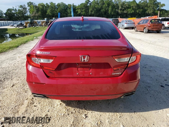 2019 Honda Accord Sport with VIN 1HGCV1F38KA020985, listed as a Copart auction lot 61280645 with 111,281 mi miles and Non repairable. Bid and sale history available at DreamBid. Image 6.