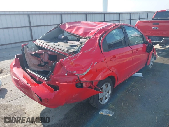 2009 Chevrolet Aveo 1LT with VIN KL1TD56E79B665441, listed as a IAAI auction lot 42507588 with 110,210 mi miles and . Bid and sale history available at DreamBid. Image 4.