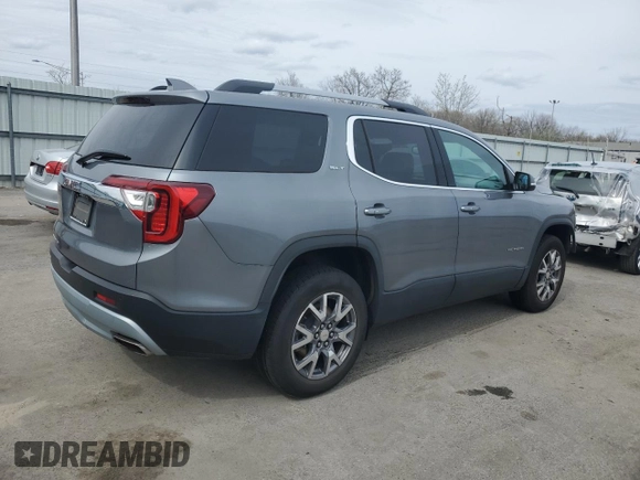 2021 GMC Acadia SLT with VIN 1GKKNML4XMZ126713, listed as a Copart auction lot 51087375 with 53,266 mi miles and Salvage Title. Bid and sale history available at DreamBid. Image 3.
