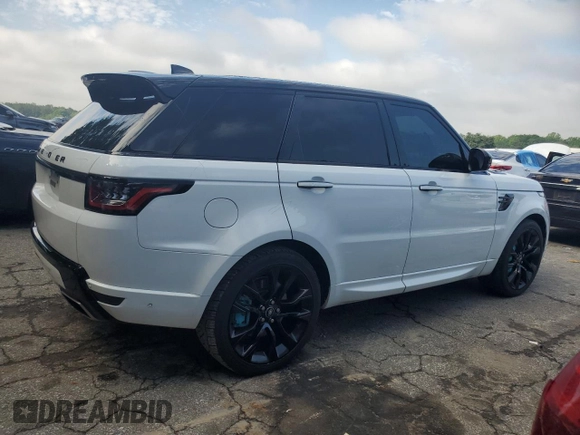 2022 Land Rover Range Rover Sport HST with VIN SALWS2RU4NA229832, listed as a Copart auction lot 55836095 with 47,540 mi miles and Salvage title. Bid and sale history available at DreamBid. Image 3.