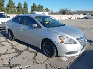 2014 Nissan Sentra SV with VIN 3N1AB7AP6EL671852, listed as a IAAI auction lot 41392301 with 131,539 mi miles. Bid and sale history available at carsss.com. Image 1.