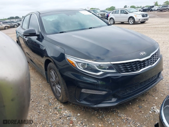 2020 Kia Optima LX with VIN 5XXGT4L34LG419202, listed as a IAAI auction lot 41380609 with 84,554 mi miles. Bid and sale history available at carsss.com. Image 1.