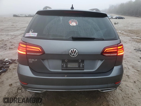 2019 Volkswagen Golf SportWagen S with VIN 3VWY57AU2KM511902, listed as a Copart auction lot 39663514 with 22,742 mi miles. Bid and sale history available at carsss.com. Image 6.