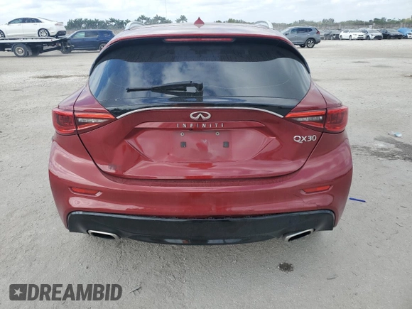 2019 Infiniti QX30 Essential with VIN SJKCH5CPXKA006796, listed as a Copart auction lot 43328315 with 101,579 mi miles and Salvage title. Bid and sale history available at DreamBid. Image 6.