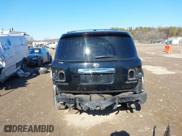 2019 Nissan Armada Platinum with VIN JN8AY2NF9K9351191, listed as a IAAI auction lot 41440180 with 62,721 mi miles and . Bid and sale history available at DreamBid. Image 16.