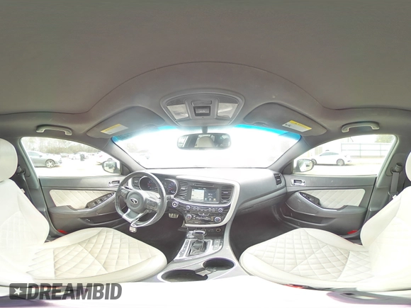 2015 Kia Optima SX Turbo with VIN 5XXGR4A63FG453826, listed as a Copart auction lot 46898225 with 140,782 mi miles and Salvage Title. Bid and sale history available at carsss.com. Image 14.