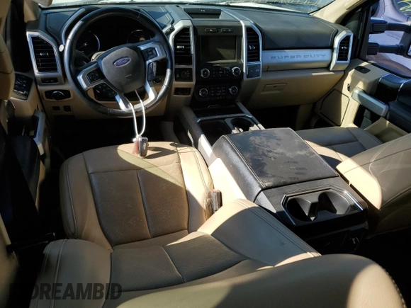 2021 Ford Super Duty F-250 SRW XL with VIN 1FT7W2BN5MEC46424, listed as a Copart auction lot 45143445 with 0 mi miles and Salvage Title. Bid and sale history available at carsss.com. Image 8.