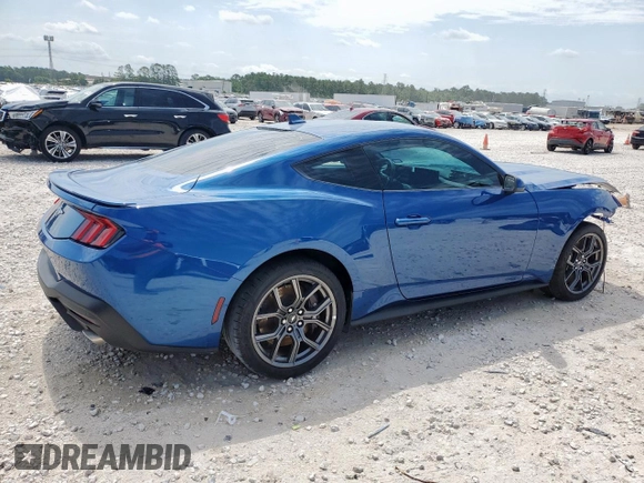 2024 Ford Mustang EcoBoost with VIN 1FA6P8TH7R5112306, listed as a Copart auction lot 58151055 with 4,467 mi miles and Salvage title. Bid and sale history available at DreamBid. Image 3.