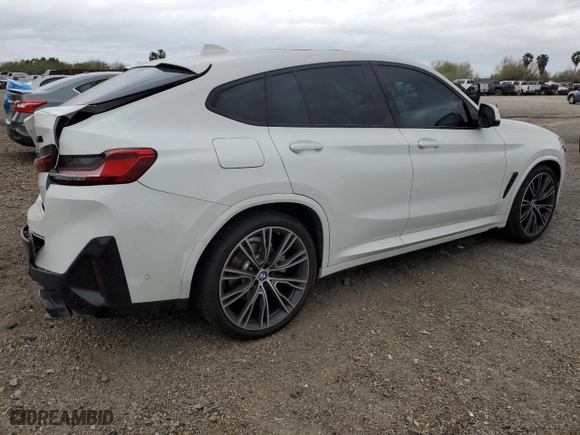 2023 BMW X4 xDrive30i with VIN 5UX33DT03P9S09146, listed as a Copart auction lot 45924425 with NaN miles and Salvage Title. Bid and sale history available at carsss.com. Image 3.