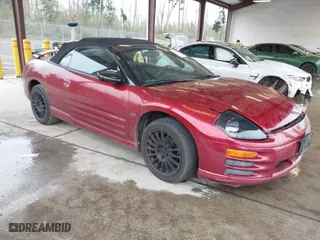 2002 Mitsubishi Eclipse GT with VIN 4A3AE85H92E055455, listed as a IAAI auction lot 42014844 with 192,031 mi miles. Bid and sale history available at carsss.com. Image 1.