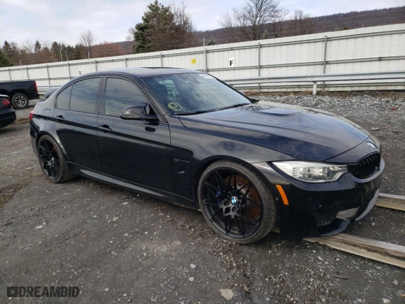 2017 BMW M3 with VIN WBS8M9C37H5G85710, listed as a Copart auction lot 40168123 with 60,385 mi miles. Bid and sale history available at carsss.com. Image 4.