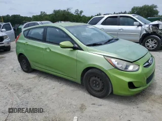 2013 Hyundai Accent GS with VIN KMHCT5AE6DU083617, listed as a Copart auction lot 58719915 with 157,502 mi miles and Clean title. Bid and sale history available at DreamBid. Image 4.