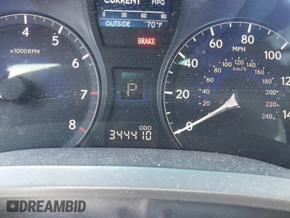 2010 Lexus RX 350 with VIN 2T2BK1BA8AC037850, listed as a IAAI auction lot 42207674 with 344,410 mi miles and . Bid and sale history available at carsss.com. Image 7.