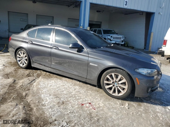 2016 BMW 5 Series 535i xDrive with VIN WBA5B3C5XGD549584, listed as a Copart auction lot 41591785 with 100,780 mi miles and Salvage Title. Bid and sale history available at carsss.com. Image 4.