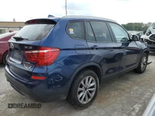 2017 BMW X3 xDrive28i with VIN 5UXWX9C59H0T14984, listed as a Copart auction lot 64771014 with 76,608 mi miles and Salvage Title. Bid and sale history available at DreamBid. Image 3.