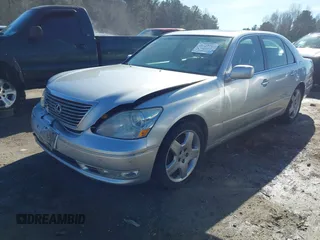 2005 Lexus LS 430 z VIN JTHBN36F555019840, wystawiony jako IAAI lot #41427719 z przebiegiem 131 267 mil mil oraz . Historia ofert i sprzedaży dostępna na DreamBid. Obrazek 2.