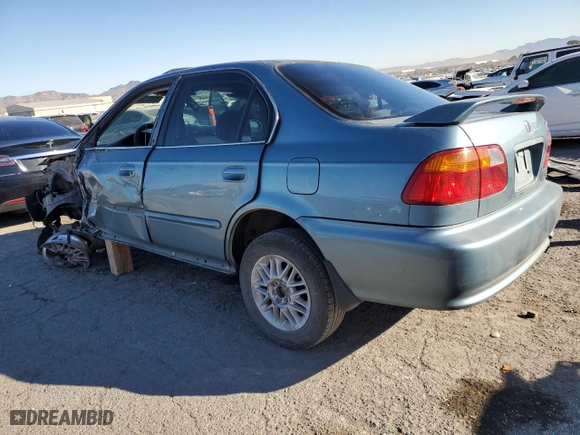 2000 Honda Civic EX with VIN 1HGEJ8644YL030870, listed as a Copart auction lot 83877424 with 155,495 mi miles and Salvage Title. Bid and sale history available at carsss.com. Image 2.