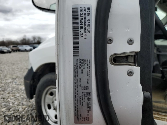 2021 Ram 1500 Tradesman with VIN 1C6RR7ST6MS567215, listed as a Copart auction lot 53361895 with 110,125 mi miles and Salvage title. Bid and sale history available at DreamBid. Image 12.