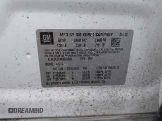 2020 Buick Encore Preferred with VIN KL4CJASBXLB328978, listed as a IAAI auction lot 41706306 with 31,121 mi miles. Bid and sale history available at carsss.com. Image 9.