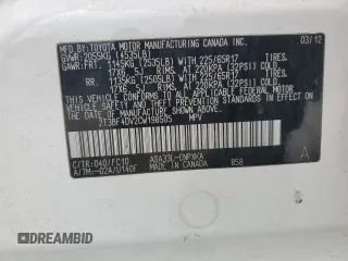 2012 Toyota RAV4 with VIN 2T3BF4DV2CW198505, listed as a Copart auction lot 45414955 with 273,974 mi miles and Salvage title. Bid and sale history available at DreamBid. Image 15.