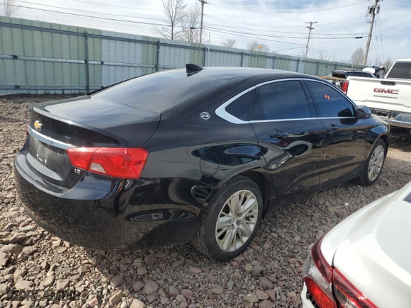 2016 Chevrolet Impala LS with VIN 2G11Z5SAXG9188421, listed as a Copart auction lot 49373155 with 117,765 mi miles and Salvage Title. Bid and sale history available at carsss.com. Image 3.
