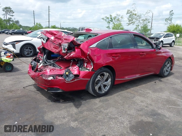 2018 Honda Accord EX-L z VIN 1HGCV1F59JA106158, wystawiony jako IAAI lot #42114911 z przebiegiem 68 906 mil mil oraz . Historia ofert i sprzedaży dostępna na DreamBid. Obrazek 4.
